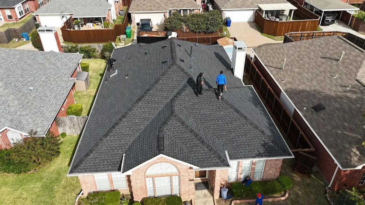 Commercial Roofing work in progress on a Jacksonville property